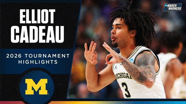 Elliot Cadeau 2026 NCAA tournament highlights  | 2026 Most Outstanding Player