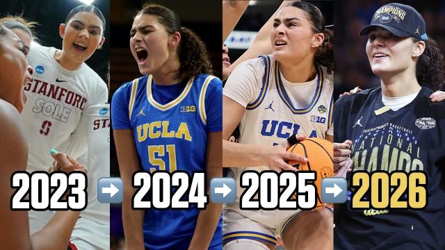 Lauren Betts full career March Madness highlights (2023-26)