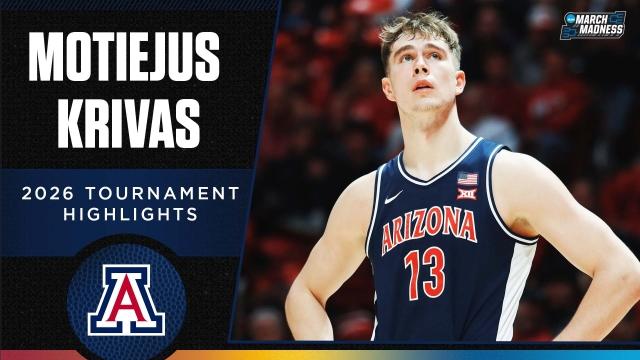 Motiejus Krivas 2026 NCAA tournament highlights