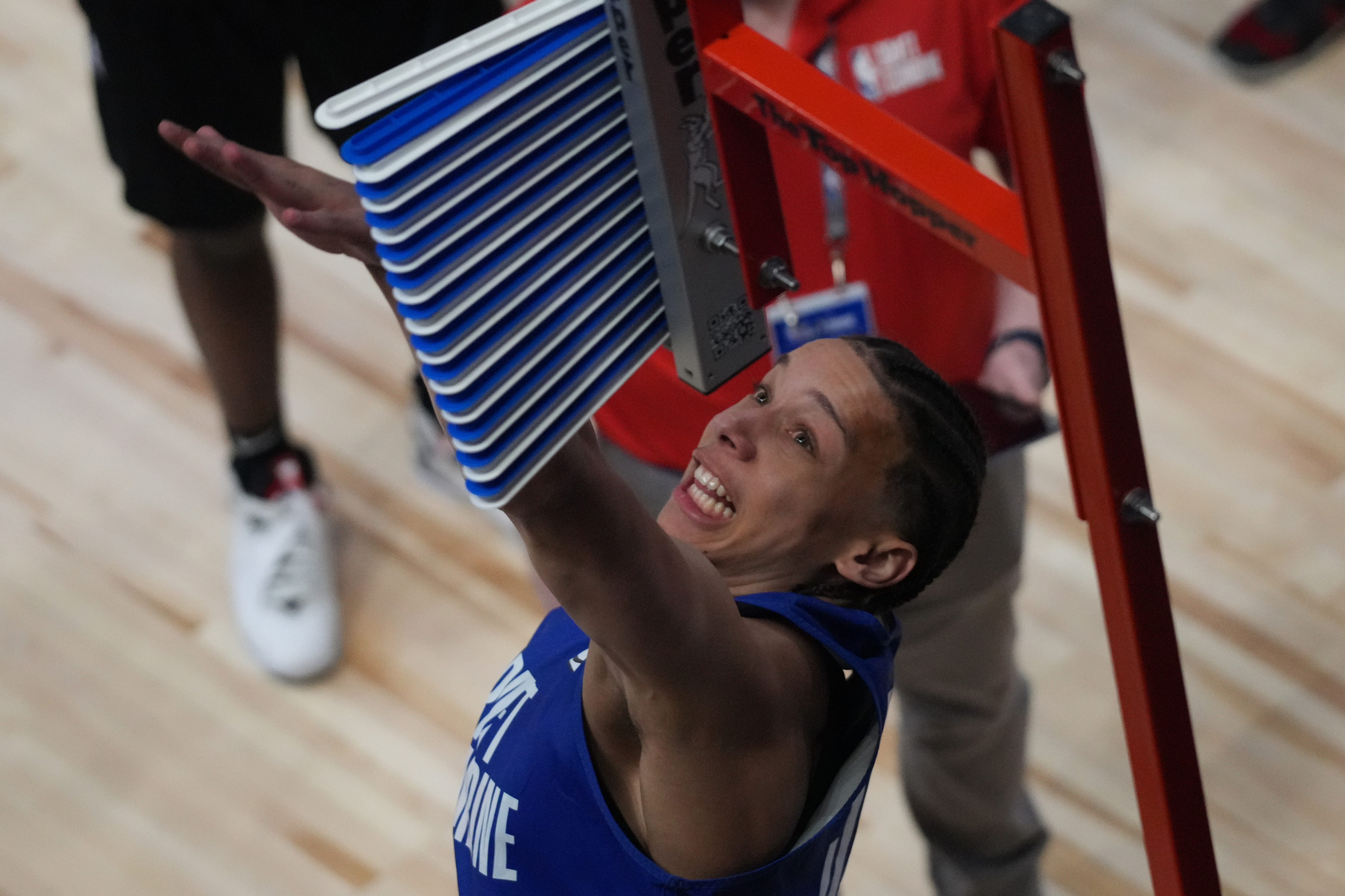 Matthew Able participates in the 2026 NBA Draft Combine at Wintrust Arena.