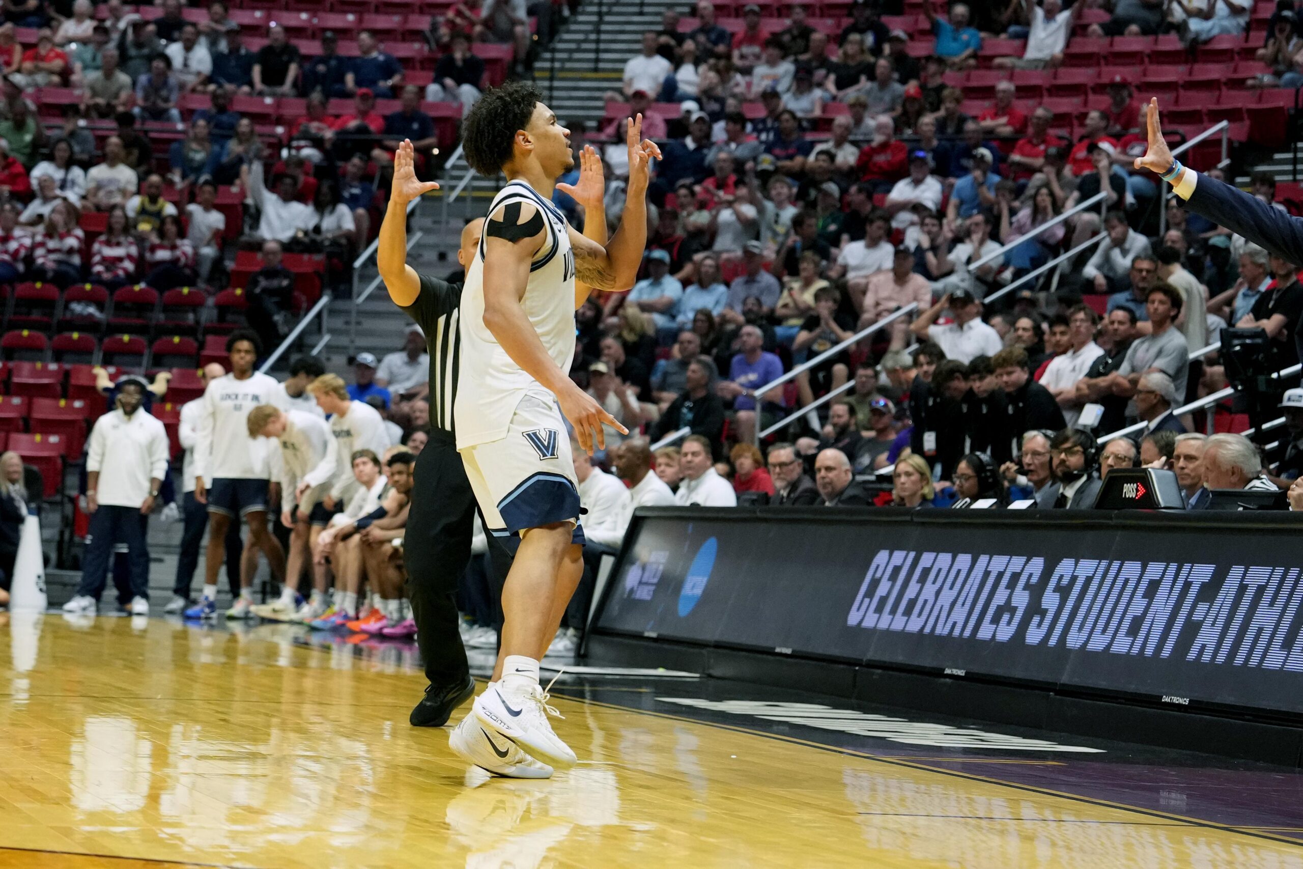 Is Villanova set in the backcourt?