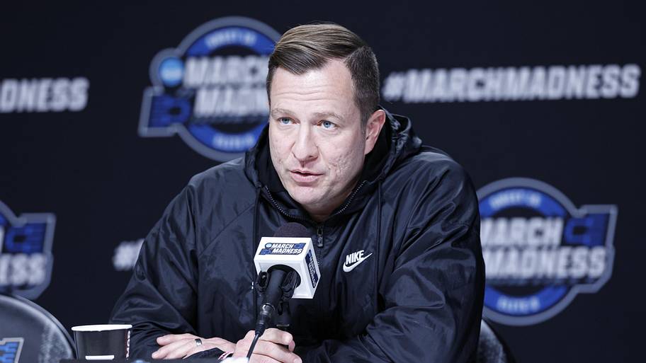 Iowa State Cyclones head coach T.J. Otzelberger speaks ahead of the Midwest regional of the men's 2026 NCAA Tournament.