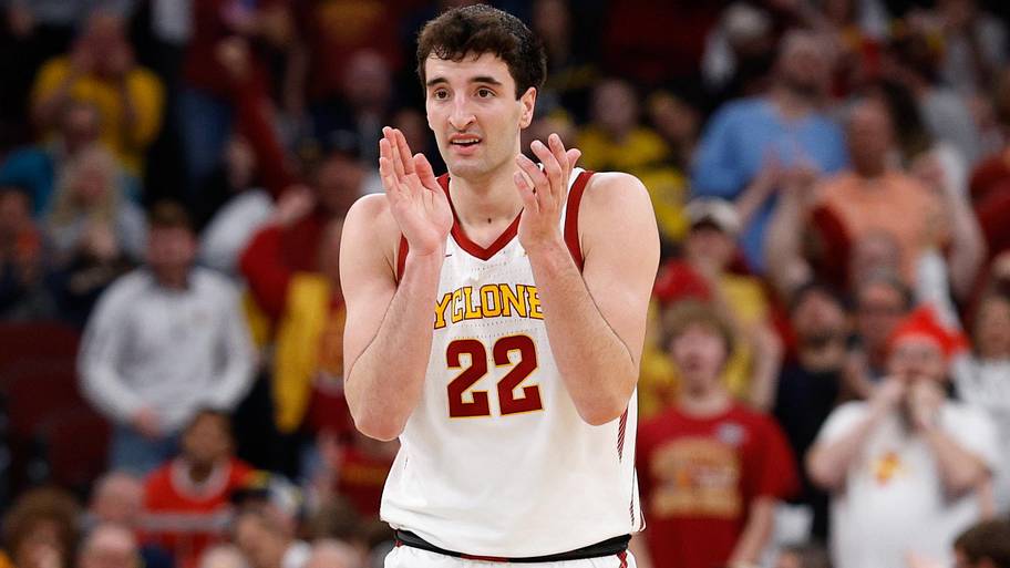 Iowa State Cyclones forward Milan Momcilovic (22) reacts in the first half against the Tennessee Volunteers,