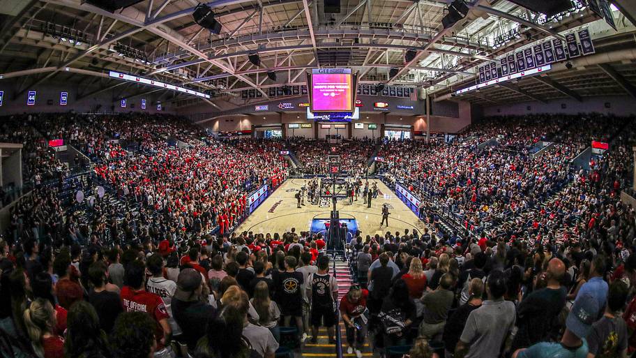 Gonzaga ranked No. 1 in college basketball home court advantage over past 12 years