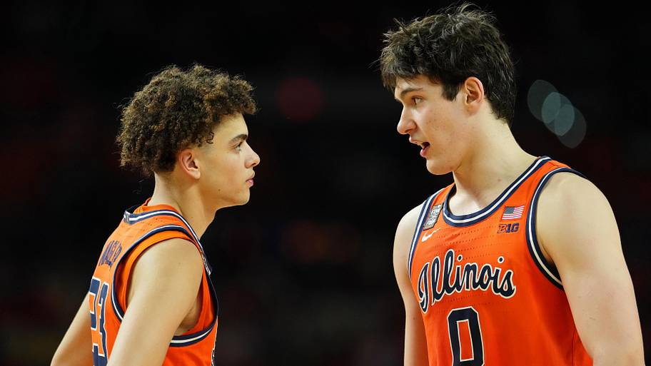 Which Illinois basketball players bear the brunt of the Keaton Wagler departure