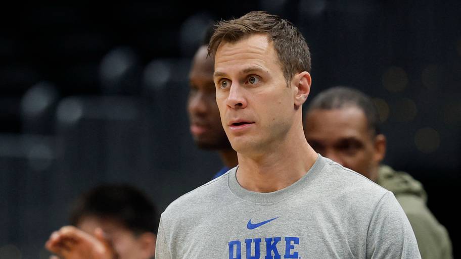Duke Basketball Head Coach Jon Scheyer Checks Out Phenom Recruit