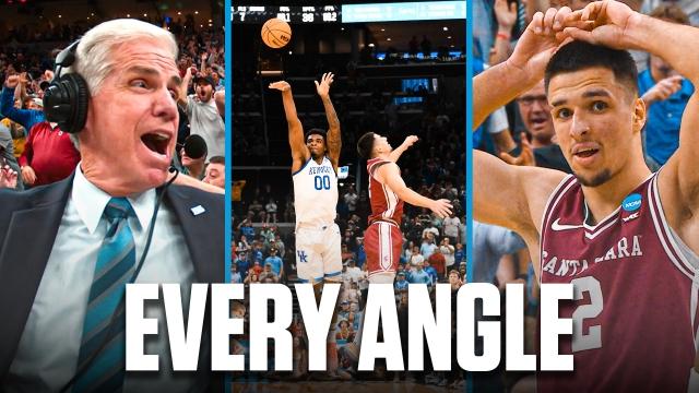 Every angle you didn't see from Kentucky's half-court buzzer-beater vs. Santa Clara