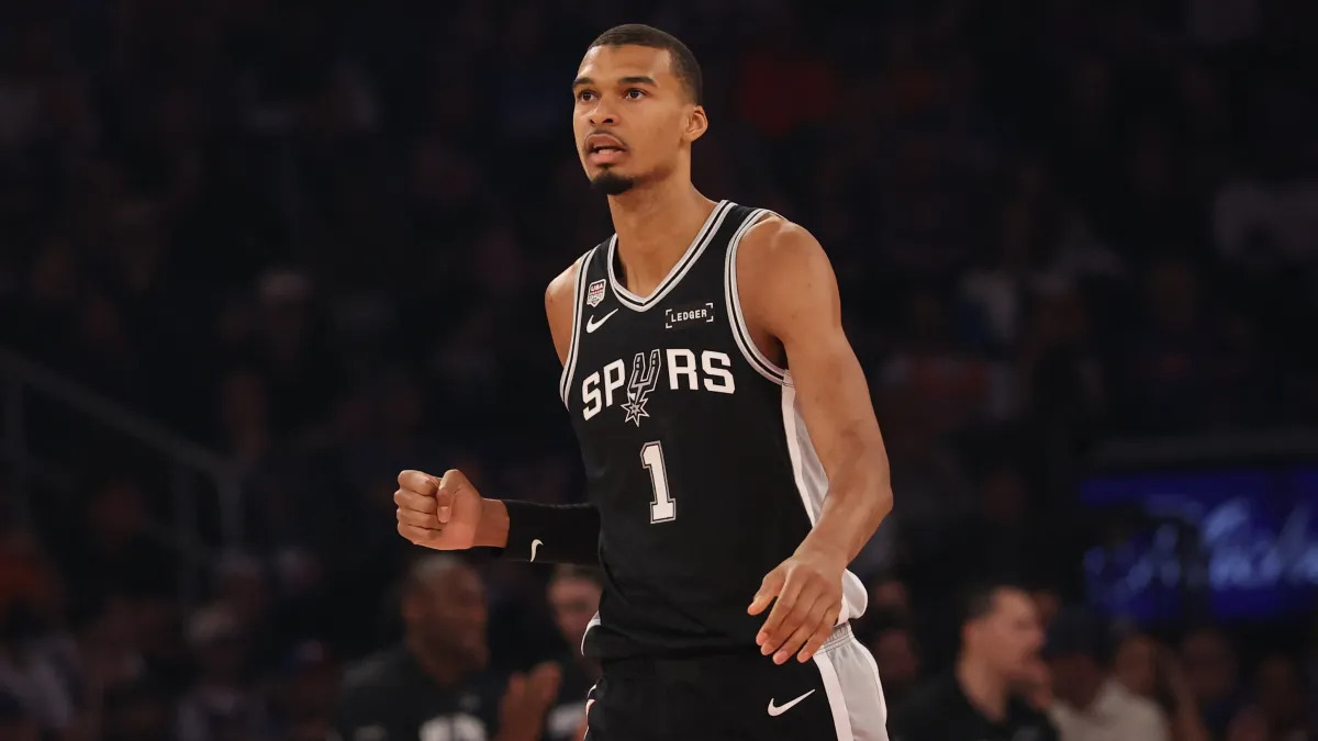 Tony Parker celebrates that Victor Wembanyama is the star for both France and the Spurs