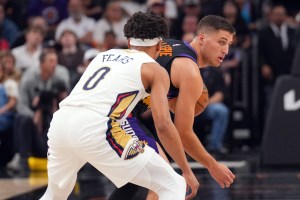 Which surprise NBA star was spotted practicing with the Phoenix Suns?