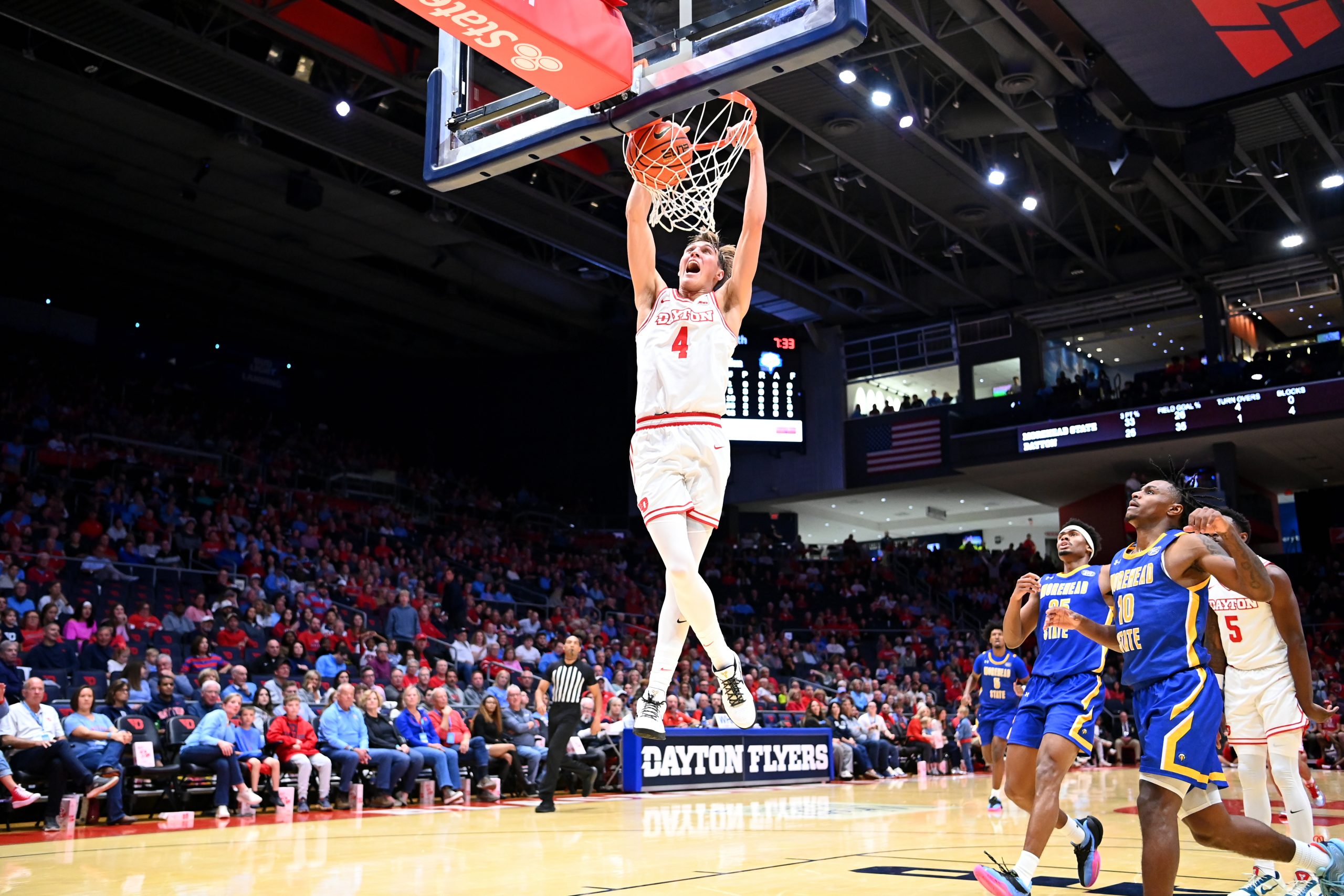 5 Dayton Flyers score in double figures in exhibition win over Morehead State