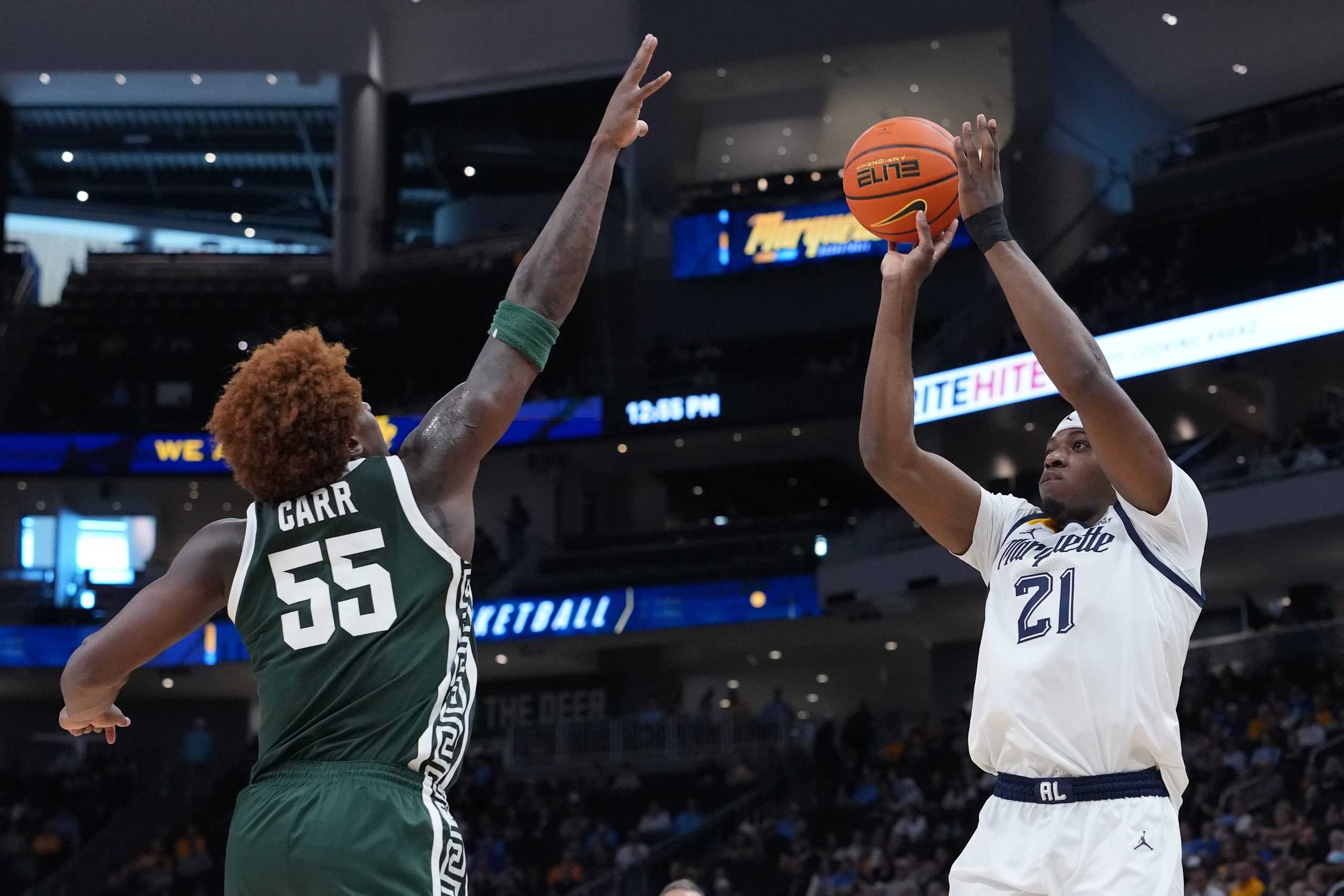 Freshman Alex Egbuonu helps Marquette beat No. 6 MSU in exhibition