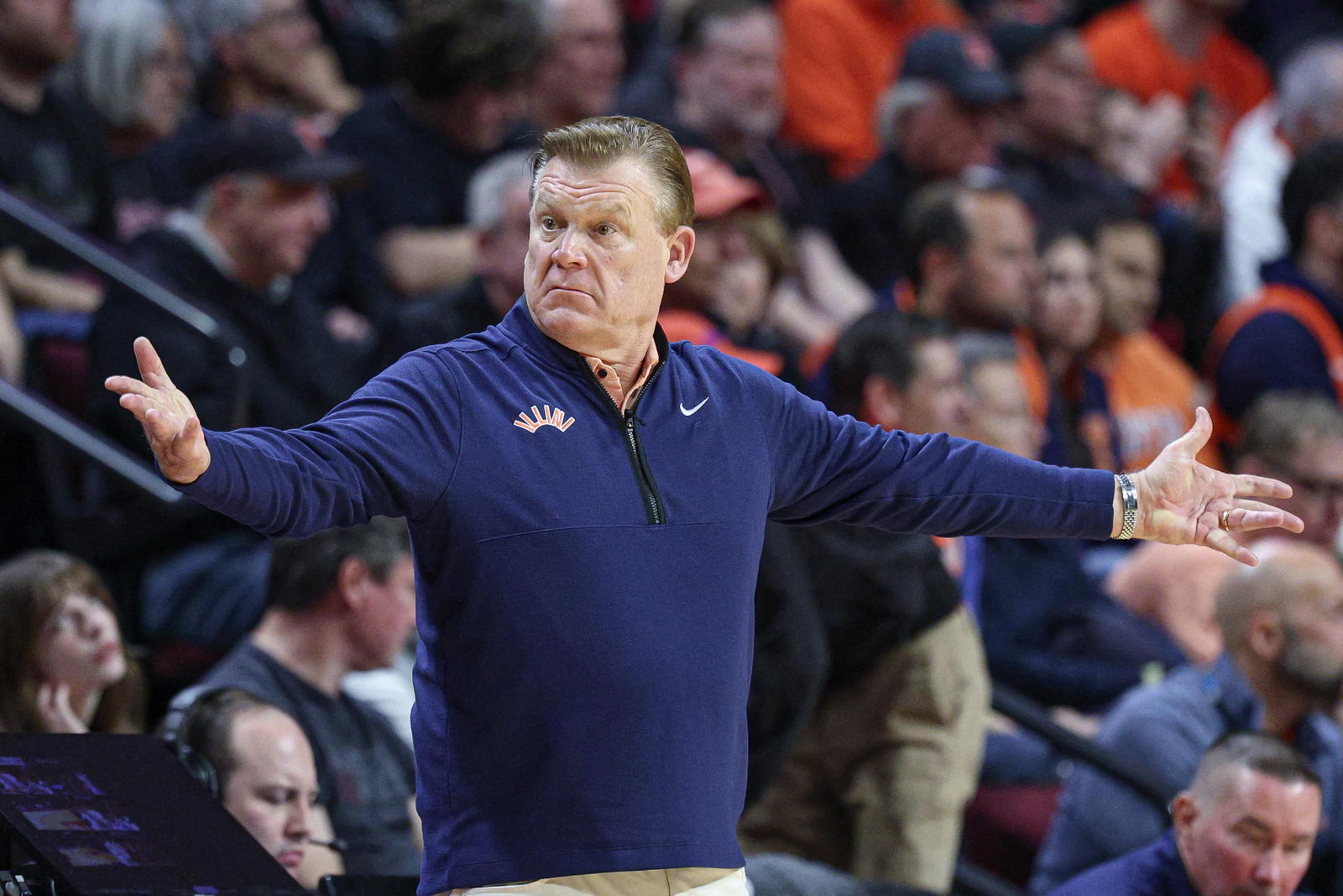 Illinois Freshmen "Busted in the Mouth," Underwood Says After Exhibition Loss