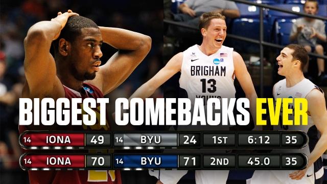 The biggest comeback wins in March Madness men's tournament history