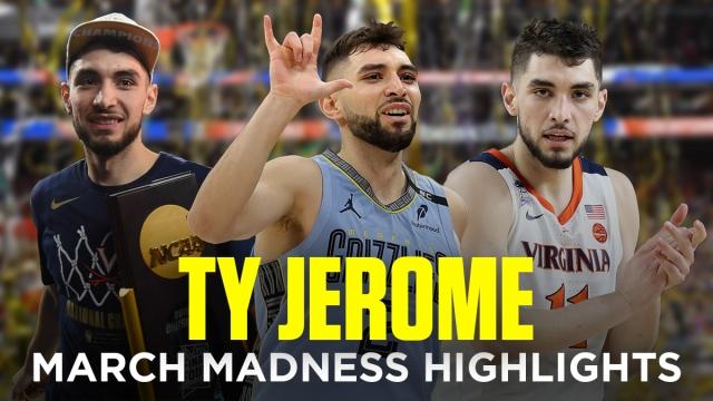 Ty Jerome career March Madness highlights at Virginia